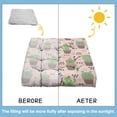 thumbnail image 6 of Watercolor Cactus Floor Pillow&nbsp;– 22x22 Inch Large Cushion, Dutch Velvet, Soft-Blended Agave Illustration (Serene & Artistic), 6 of 7