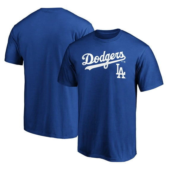 Men's Royal Los Angeles Dodgers Team Lock Up Wordmark T-Shirt