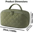 thumbnail image 3 of 2026 new Petition Makeup Bag,Travel Makeup Bag For Woman,Wide Open Lay-Flat Water-Resistant Cosmetic Case,Organizer For Toiletries & Brushes Large Capacity With Compartments, 3 of 8