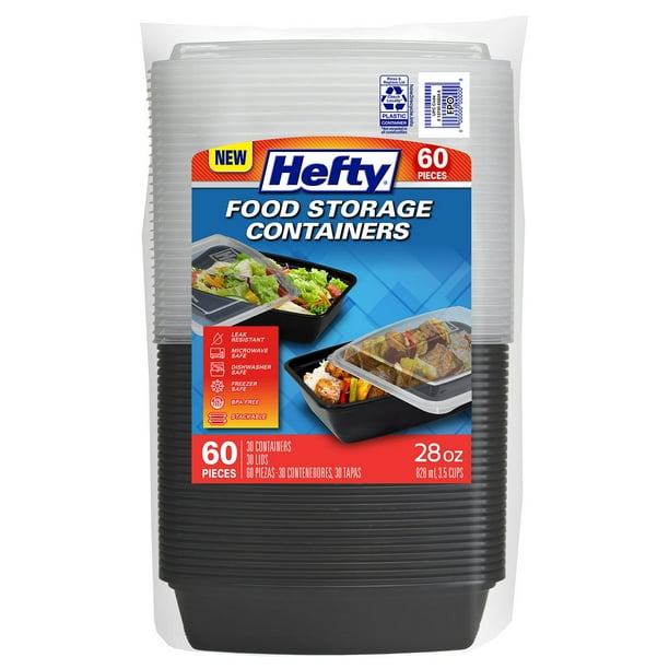 Food Storage Containers 60 pieces Hefty