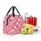 thumbnail image 5 of Easygdp Pink Christmas Cheer Bolsa Térmica Premium - Tela Oxford Impermeable, Gran Capacidad, Bolsillo Frontal, Unisex para Trabajo, Escuela, Actividades al Aire Libre y Picnics, 5 of 8