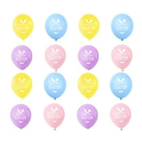 USHOBE Big Colorful Balloons Latex Blue Easter Themed 50Pcs