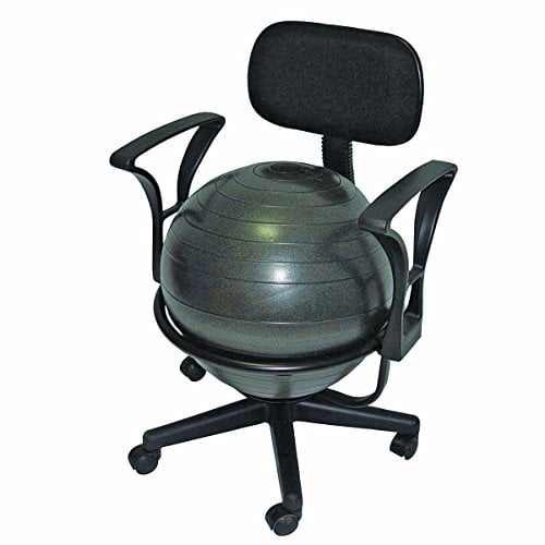 22" with Arms CanDo Metal Ball Chair 