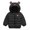 Black, variant on Ccpelsie Girls' Quilted Puffer Jacket, Front Pockets & Hooded Back, Mid-Weight & Water Repellent(Blue,120)