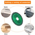 thumbnail image 5 of Uxcell Diamond Saw Blade Metal Alloy Cutting Wheels Cutting Disc for Cutting Metal Stone Green 4" 3 Pcs, 5 of 6