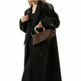thumbnail image 4 of Women Vegan Leather Evening Handbag Crocodile Pattern Handle Clutch Purse Cross Body Envelope Bag, 4 of 8