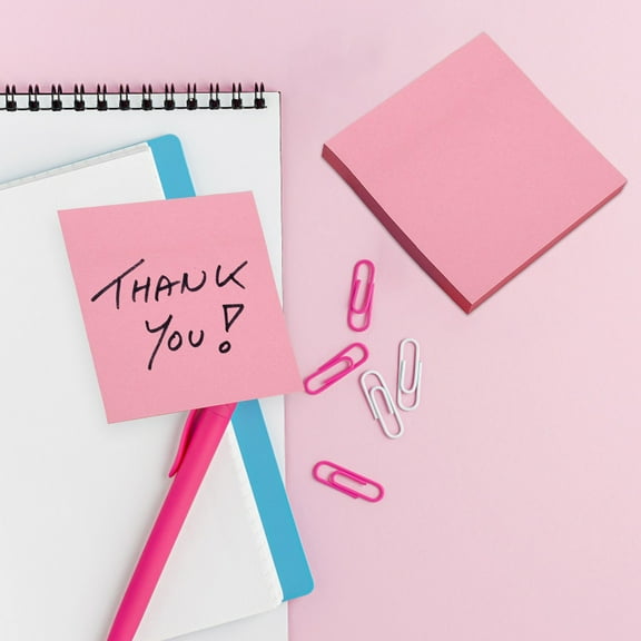 Clearance Office&Craft&Stationery under $1,Feet Tearable And Super Sticky Notes Bright Colors 100 Sheets