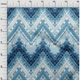 thumbnail image 3 of oneOone Silk Tabby Teal Blue Fabric Chevron Diy Clothing Quilting Fabric Print Fabric By Yard 42 Inch Wide, 3 of 4