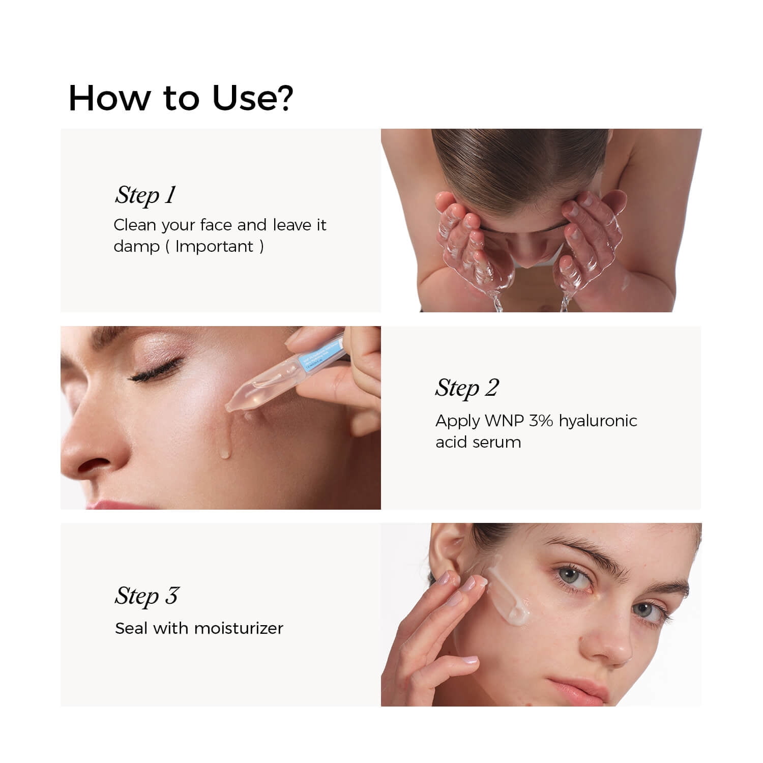 WNP Hydrating Serum Set, 60 Single-Use Vials with Hyaluronic Acid, 2.43 fl oz