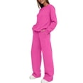 thumbnail image 6 of Jovrlynd Two Piece Sets for Women Crewneck Long Sleeve Sweatshirt Wide Leg Pants Lounge Sets Fall Winter Outfits, 6 of 7