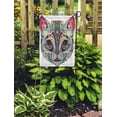 thumbnail image 2 of LADDKE Painting Cat Pink Ears Outline Emblem Portrait Abstract Sketch Jewelry Garden Flag Decorative Flag House Banner 28x40 inch, 2 of 2