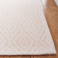 thumbnail image 3 of SAFAVIEH Martha Stewart Cotton Diamond Area Rug, Pink/Ivory, 6'7" x 9', 3 of 8