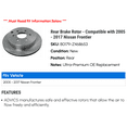 thumbnail image 2 of Rear Brake Rotor - Compatible with 2005 - 2017 Nissan Frontier 2006 2007 2008 2009 2010 2011 2012 2013 2014 2015 2016, 2 of 2