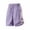 Purple, variant on hlysgo Women's Bermuda Casual Shorts Drawstring Elastic Waist Loose Fit Short Plus Size Summer Beach Vacation with Pockets Yellow,XL