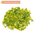 thumbnail image 3 of Uxcell 200g Stained Glass Mosaic Triangle 0.55'' Green Glass Mosaic Tiles Bulk for Craft Handmade Project, 3 of 8