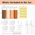 thumbnail image 6 of MateeyLife 17PCS Travel Bottles for Toiletries, TSA Approved Travel Size Containers, Leak Proof Travel Containers for Toiletries, Silicone Travel Kit for Shampoo, Conditioner, Lotion & Creams Apricot, 6 of 7