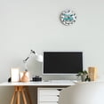 thumbnail image 6 of 12 Inch Wall Clock, Happy Camper Clock Wooden Round Wall Clocks with Silent Non-Ticking Quartz Movement, Battery Operated, Art Decor Hanging Clock for Kitchen, Bathroom, Bedroom, Living Room, 6 of 7