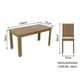 thumbnail image 5 of Juego de Comedor Madesa Mesa de Madera con 4 Sillas Rosie XB044705ZXT, 5 of 7