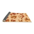 thumbnail image 2 of Ahgly Company Indoor Rectangle Abstract Orange Modern Area Rugs, 6' x 9', 2 of 4