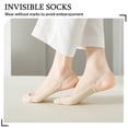 thumbnail image 6 of LDU No Show Socks Women's, Ultra Low Cut Invisible Half Socks, Soft Non-Slip Comfort for Daily Wear, Size 6-10, 6-Pack, 6 of 6