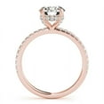 thumbnail image 2 of 2.50 Ct Wonderful Round Natural Moissanite Engagement Rings for Women Fine 18K Rose Gold, 2 of 5