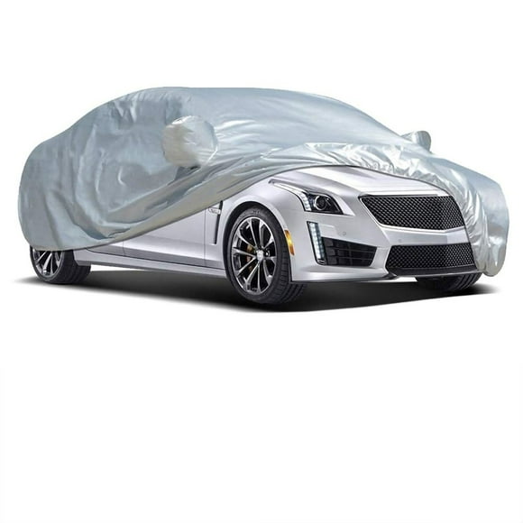 Housse de Voiture Housse de Voiture Housse de Voiture Imperméable à l'Eau Housse de Voiture Extérieure Housse de Voiture Imperméable à l'Eau Tous les Temps UV Protection Solaire Pliable Argent Universel pour