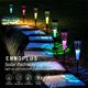 thumbnail image 5 of Luces solares para exteriores IP67 LED impermeables que cambian de color y blanco cálido | Luces brillantes de camino de jardín con energía solar | Luz de estaca de plástico para patio | 15.75, 5 of 7