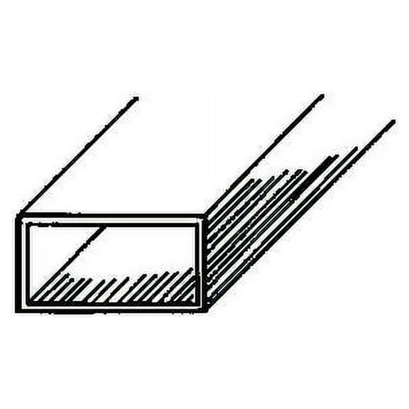 K&S Metal Tubing - Brass, Rectangular, 1/8" x 1/4" Diameter, 12"