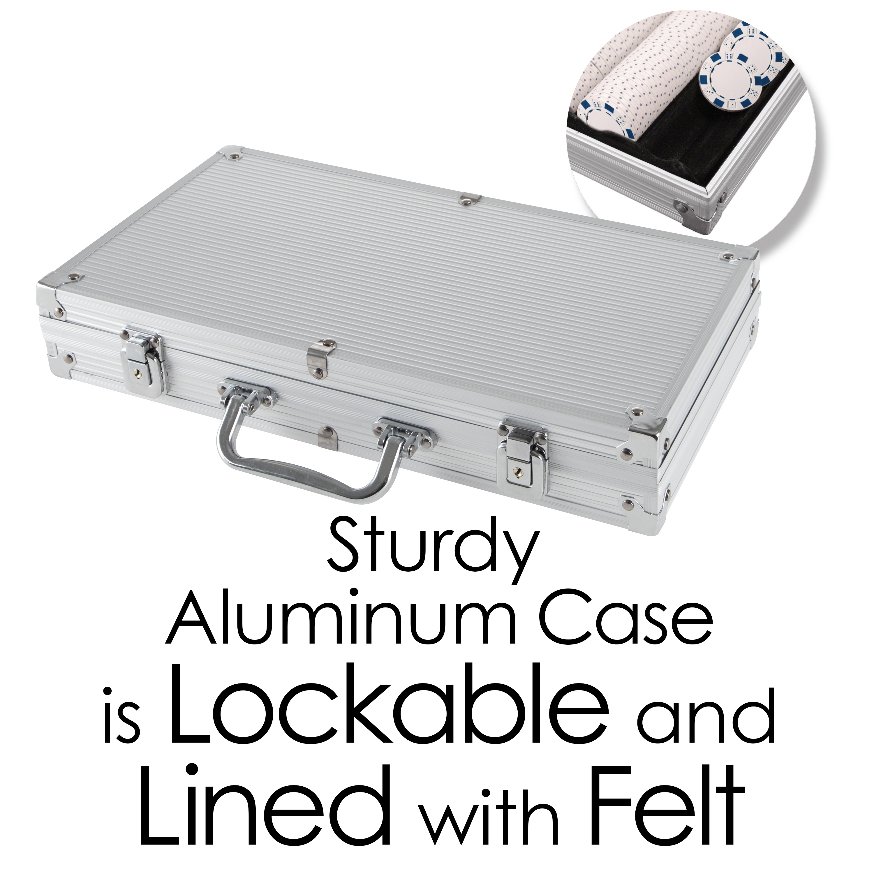 Trademark Poker 300-Chip Set with Aluminum Case photo 5