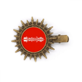 thumbnail image 1 of Urban Landscape Architectural Signs Symbolize Grassland Hairpin Sun Headwear Retro Metal Clips Pin, 1 of 3