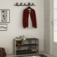 thumbnail image 2 of Ada Home Decor Furniture 2 Tier 8 Pair Anthracite Light Mocha Riley Modern Shoe Rack, 2 of 3