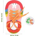 thumbnail image 4 of 4 Uds. Juguete para enhebrar cordones de zapatos, juguetes didácticos para enhebrar cordones, juguetes para niños para aprender a atar cordones, zapatos con cordones para niños peq, 4 of 5