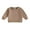 Brown, variant on Licupiee Toddler Baby Boy Girl Long Sleeve Crewneck Pullover Sweatshirt Sweater Outfits Solid Color Casual Clothes 0-3T