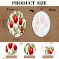 thumbnail image 3 of Canvas Wall Art Botanical Pomegranate Branch Oval Framed Canvas Prints Vintage Wall Hanging Decor for Home Decorations Gifts for Mom Nana Women 8.6"x11.4", 3 of 7