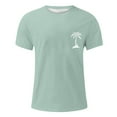 thumbnail image 3 of Sngxgn Shirt Fashion Trend T-Shirt Short-Sleeved Tops Teen Shirt(Green,M), 3 of 4