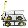 thumbnail image 6 of Sesslife 660lbs Collapsible Wagon, Beach Carts with Big Wheels, Heavy Duty Folding Utility Garden Wagon, Portable Grocery Cart, All Terrain Universal Wheels Wagon Cart, JA4056, 6 of 9