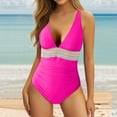 thumbnail image 2 of RUTAYY Swimsuit For Women V-Neck Ruched Bathing Suit Swimwear Brazilian Beachwear, 2 of 5