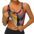 thumbnail image 3 of Pofeuu Abstract Pattern Penguin Print Sports Bra for Women Sexy Vest Yoga Running Gym Fitness Crop Bras Tops-XX-Large, 3 of 8