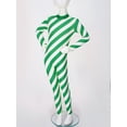 thumbnail image 6 of YONGHS Girls Christmas Candy Cane Striped Bodysuit Unitard Turtleneck Long Sleeve Gymnastics Dance Jumpsuit Green 16, 6 of 7