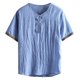 thumbnail image 2 of pstuiky camisetas de hombre, Camisa informal de manga corta con cuello en V para hombre, cómoda y a la moda. ropa de hombre xl, 2 of 4