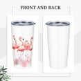 thumbnail image 6 of Pink Flamingos 20 oz Tumbler with Lids and Straws Stainless Steel Vacuum Coffee Mug for Car Home Office Outdoor Travel, 6 of 7