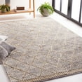 thumbnail image 2 of SAFAVIEH Natura Glenn Diamond Area Rug, Light Grey/Natural, 6' x 6' Square, 2 of 9