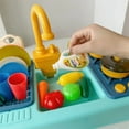 thumbnail image 4 of Children Electric Dishwasher Kitchenware Cleaning Table Automatic Circulation Water Over Every Kitchen Kitchenware Set Water Toy, 4 of 5