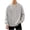 #02 Gray, variant on Mens Half Button Textured Sweaters, Lightweight Stretch Pullovers, Textured Long Sleeve Ribbed Cuffs Casual Tops Winter Black M-3XL by Zenithor