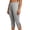 Gray, variant on OVAFBAU Women's Capris Pants Yoga Workout Leggings Plus Size Pocket Slit Drawstring Casual Capris Pants