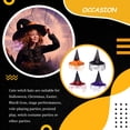 thumbnail image 3 of Inteprter Sombreros de brujas para adultos combinados: accesorios de fiesta elegantes y resistentes para Halloween, duraderos y no negros Type1 NO1, 3 of 6