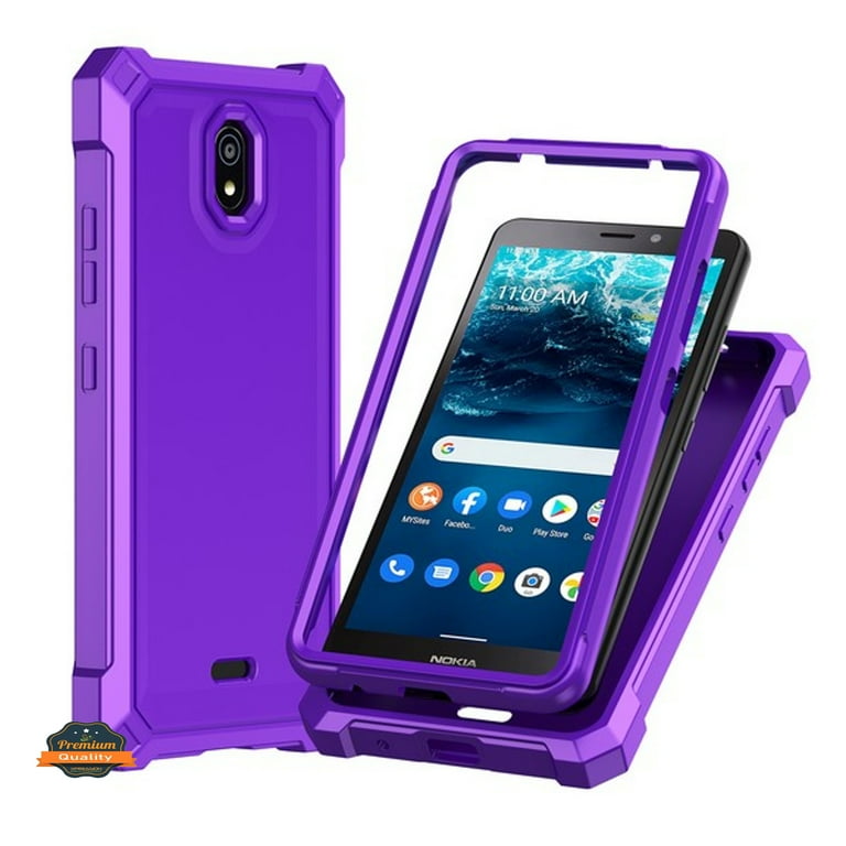 Xpression Phone Case For TCL K33 5G Full-Body Dual Layer Hybrid Case Slim, Drop-Proof TPU Hard PC, Durable Corner Front Bumper Protector Cover, Purple Xpression Phone Case For TCL K33 5G Full-Body Dual Layer Hybrid Case Slim, Drop-Proof TPU Hard PC, Durable Corner Front Bumper Protector Cover, Purple