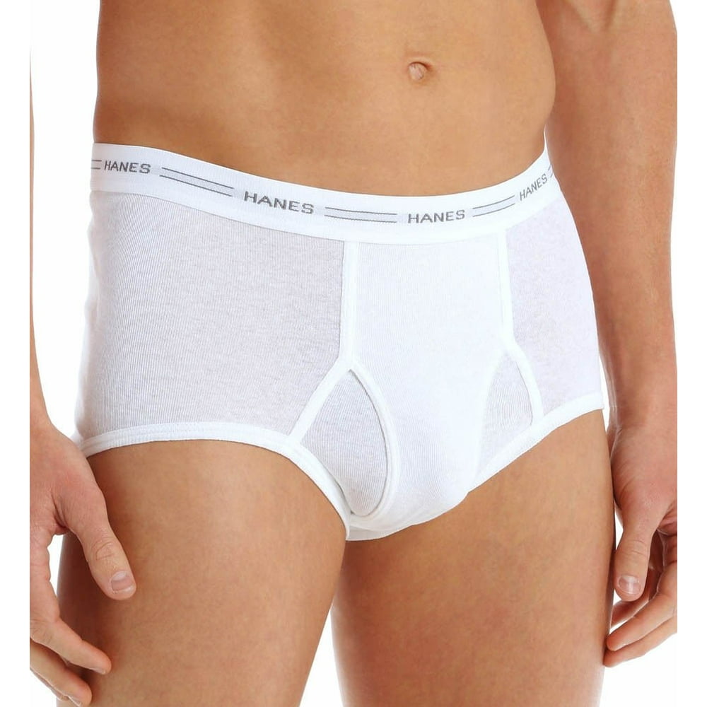 Hanes Hanes Mens White Briefs 9 Pack ComfortSoft Tagless Full Rise