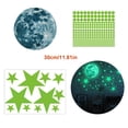 thumbnail image 1 of Pegatinas de pared 3D, pegatinas de pared con puntos luminosos y Luna, decoración de pared fluorescente y Luna para techo de dormitorio de guardería para niños, 1 of 8