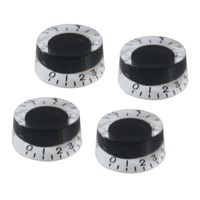 4 Unids Set Perillas de Control de Guitarra Eléctrica shamjiam Negro 6 Mm Perillas de control de guitarra eléctrica